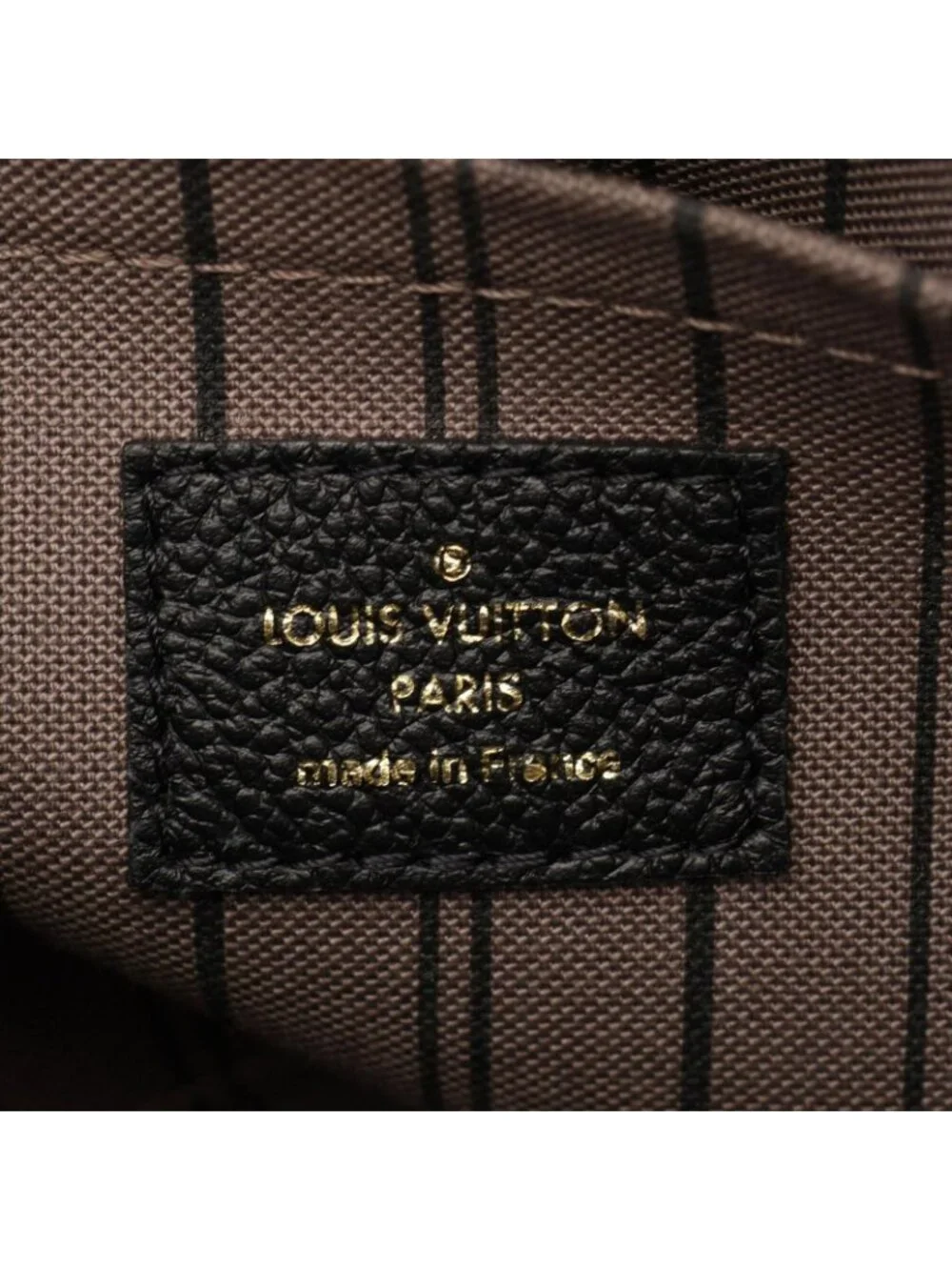 Louis Vuitton Handbag Montaigne BB Monogram Empreinte Noir 2-Way Leather